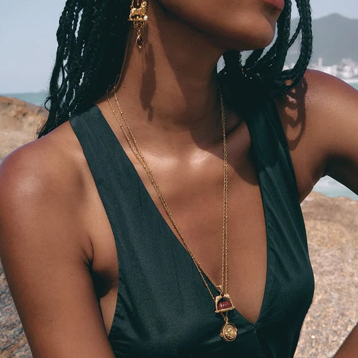 Aya Amulet Long Necklace