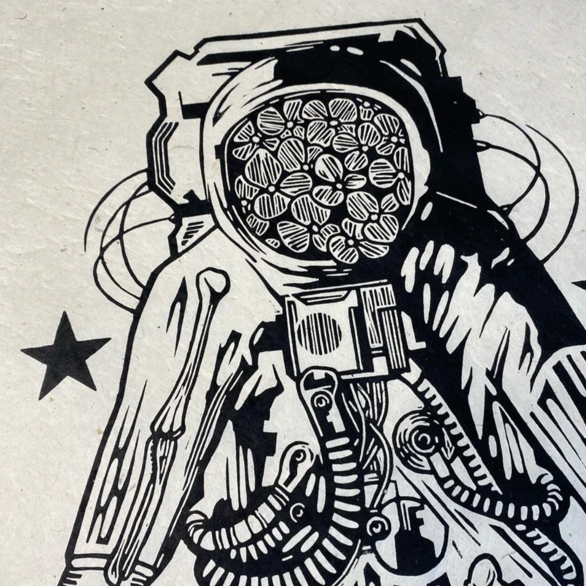 X-Large Linocut by Topsi Turby