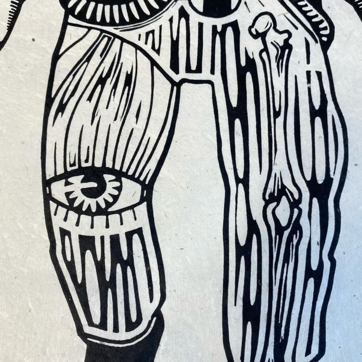 X-Large Linocut by Topsi Turby