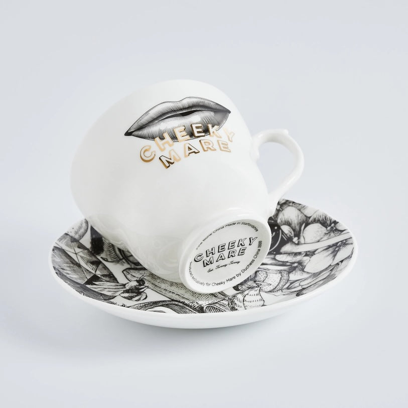 Cheeky Tea Cup & Saucer