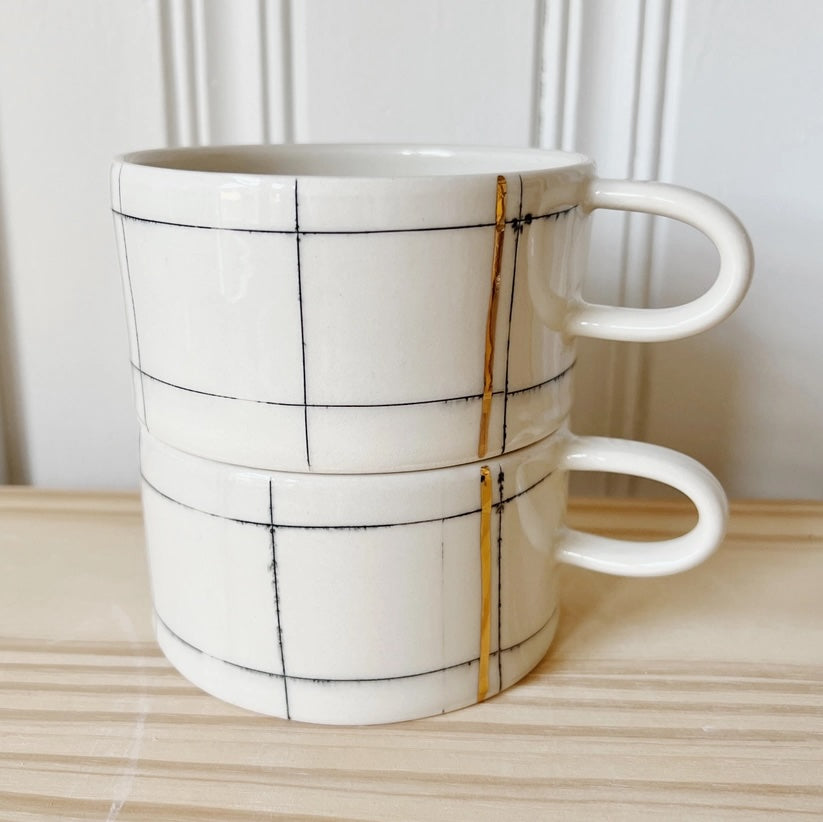 Petrichor + Gold Mugs