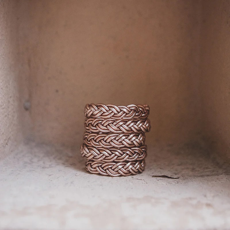 Double Braided Bracelet Champagne