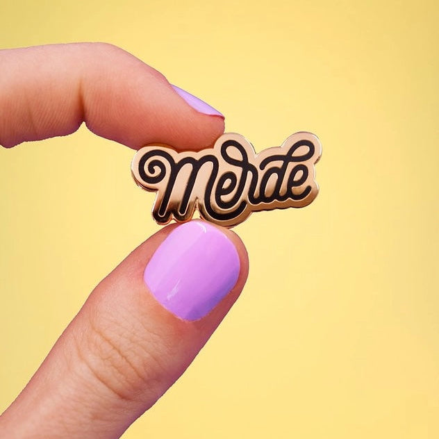 "Merde" Enamel Pin