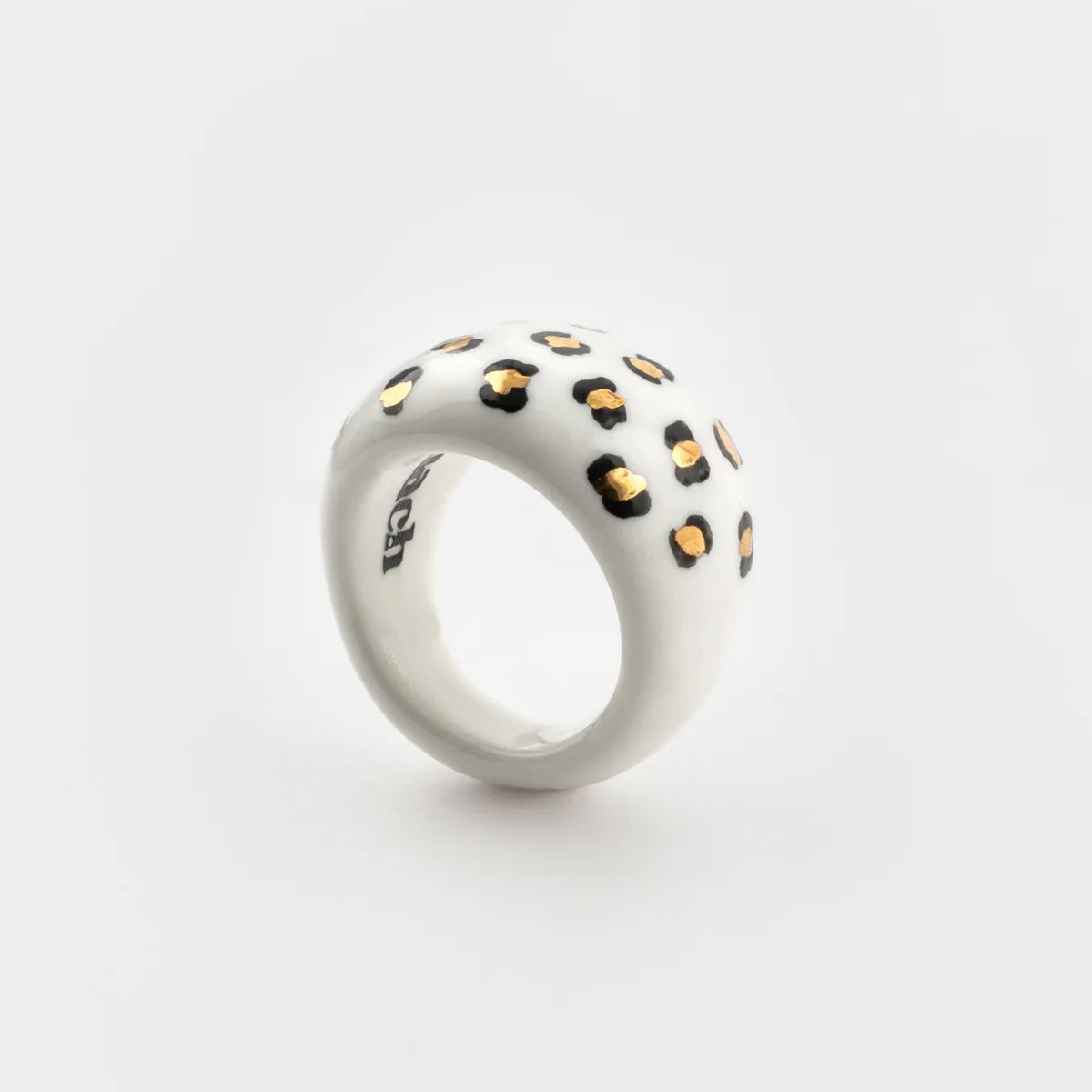 Porcelain Leopard Ring