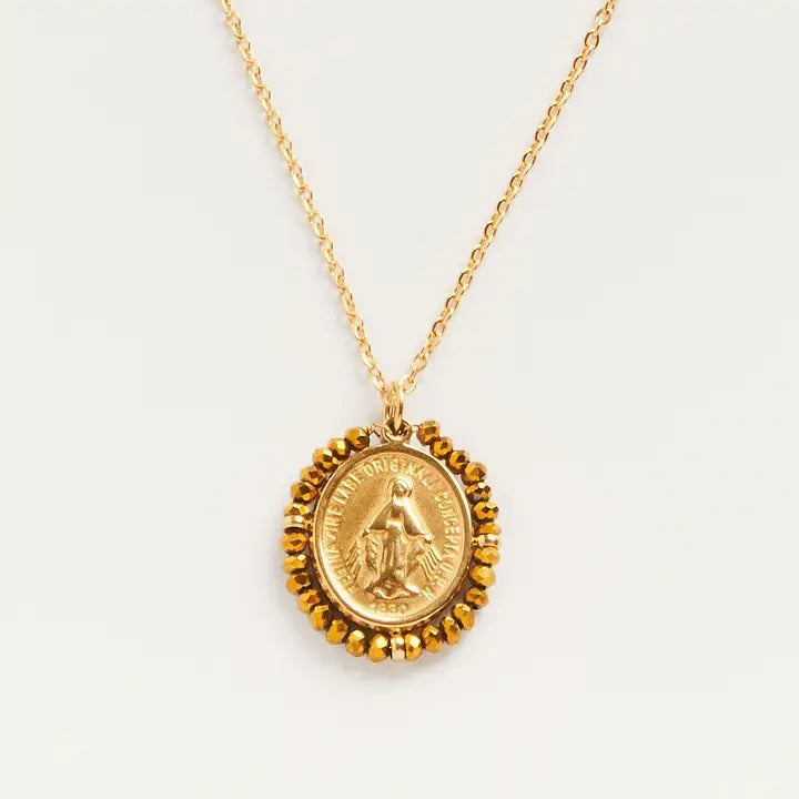 Santa Maria Medal Necklace