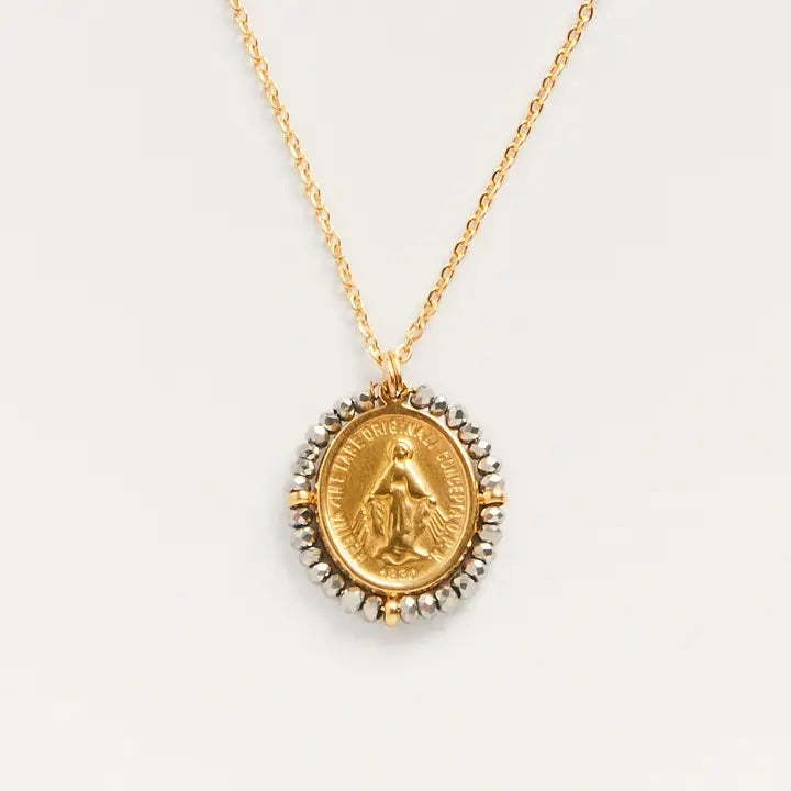 Santa Maria Medal Necklace