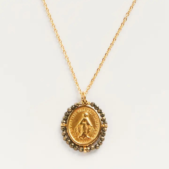 Santa Maria Medal Necklace