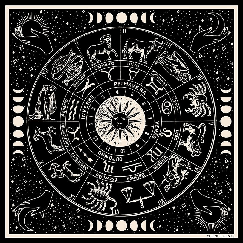 Silk Scarf Zodiac