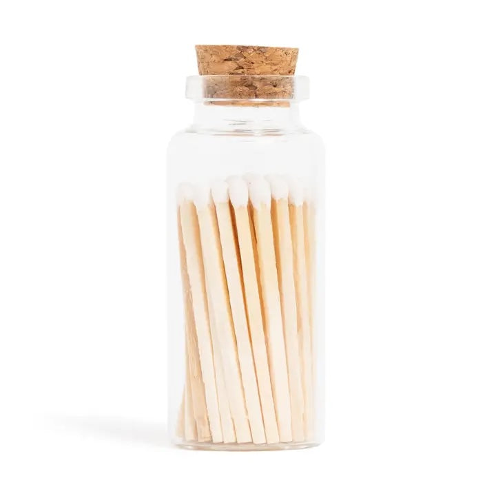 Black Matches in Medium Corked Vial
