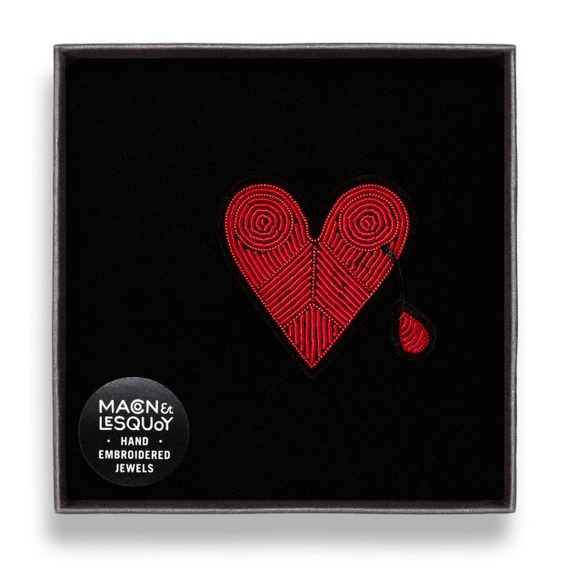 Red Brooches