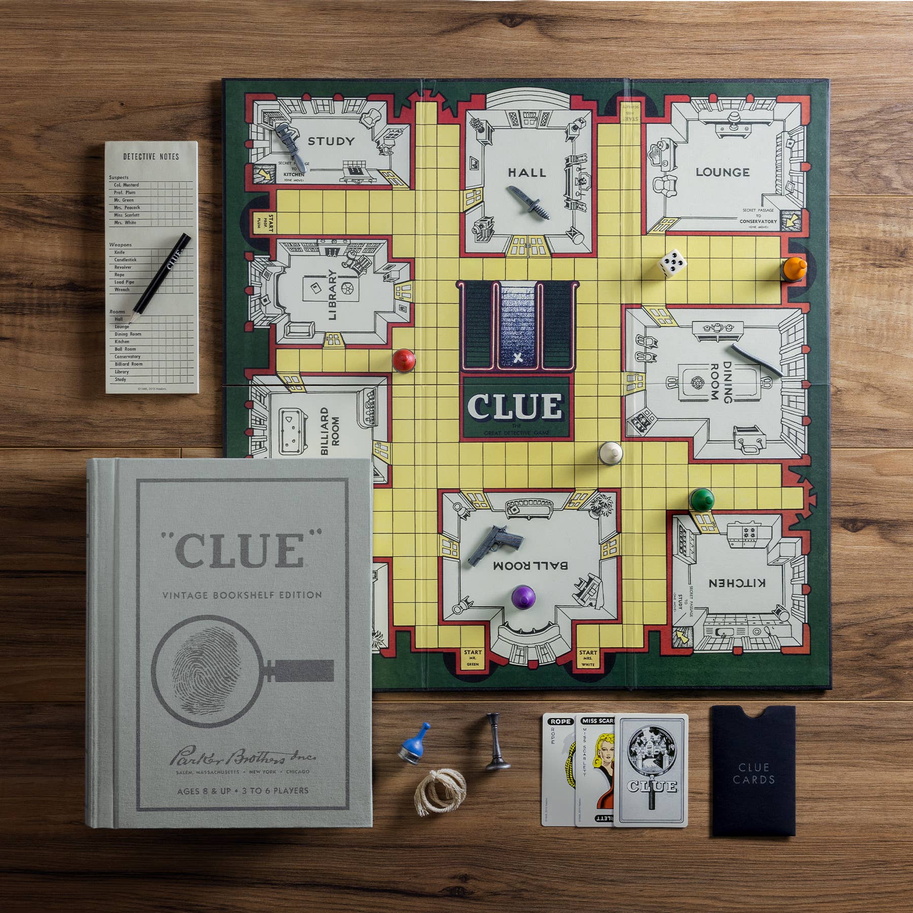 Clue Vintage Bookshelf Edition – WS Game Company
