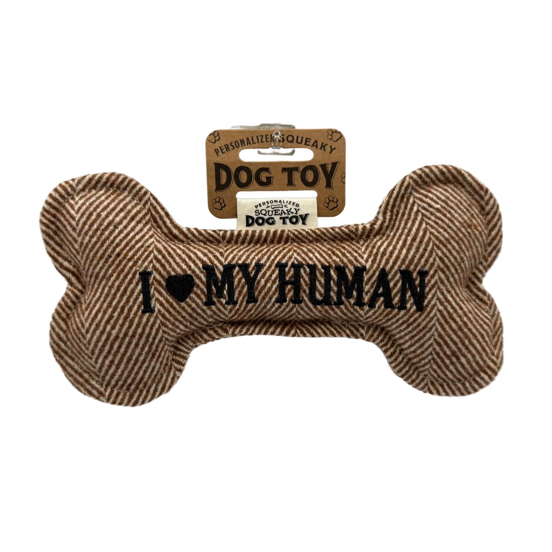 Dog Squeaky Toy – I Heart My Human – The H&H Group