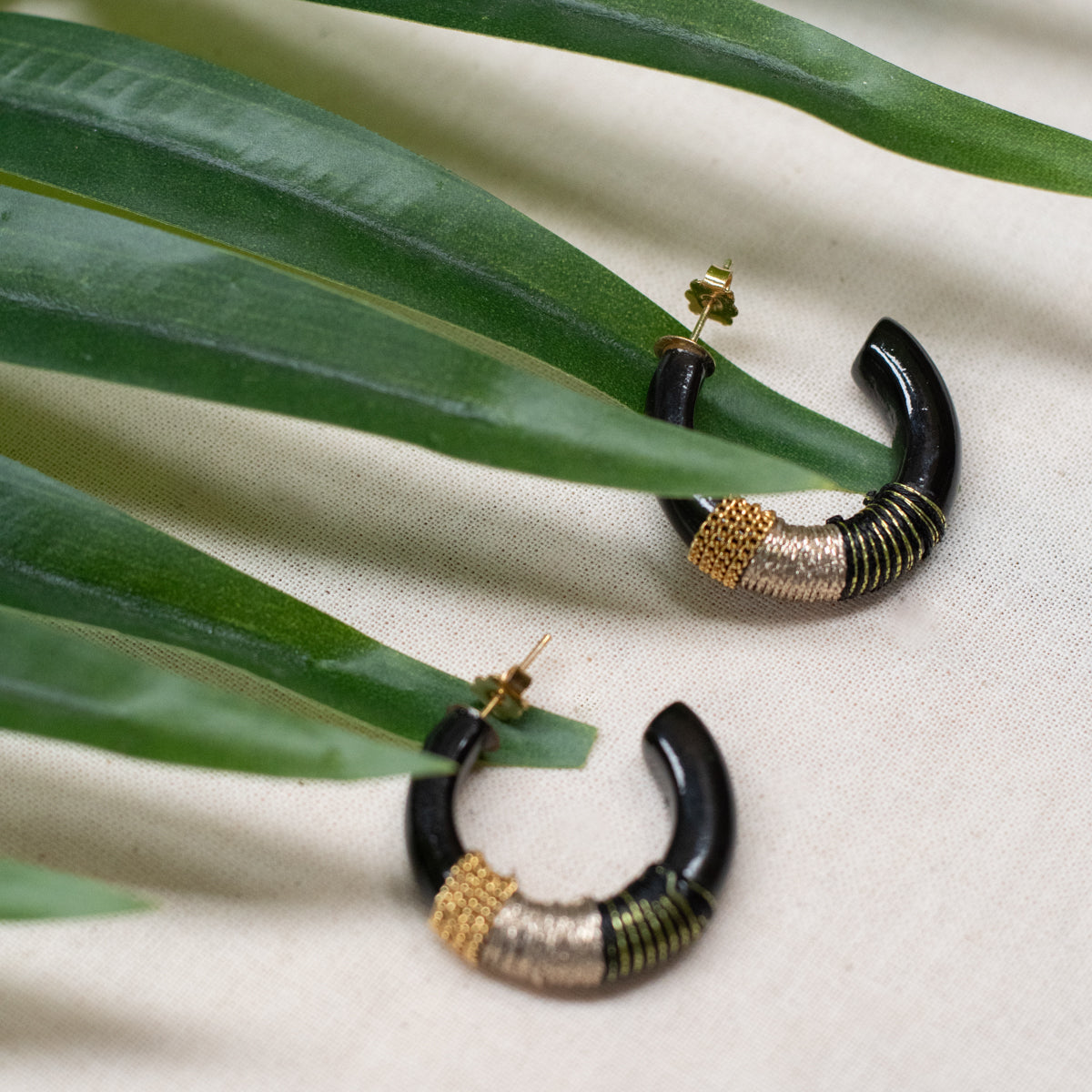 Ethnic Black Earrings – Nach Bijoux