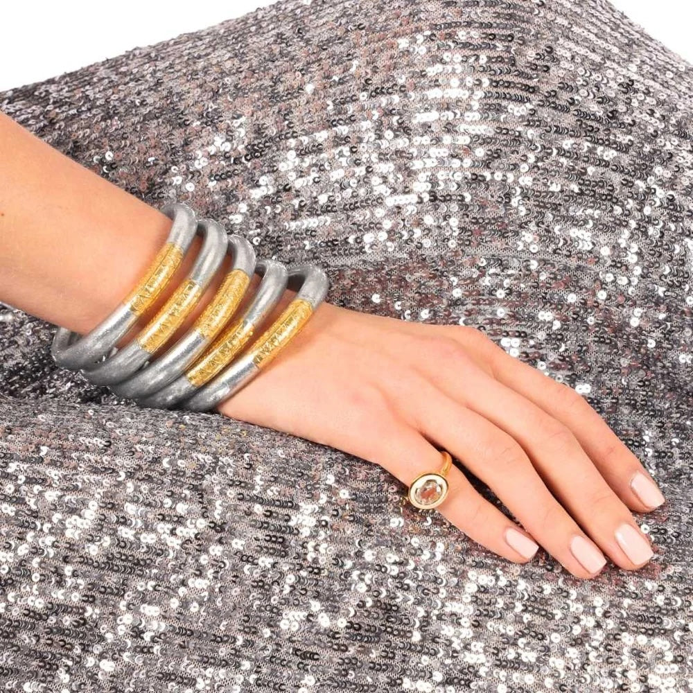 Giant Mantra Bracelet Silver