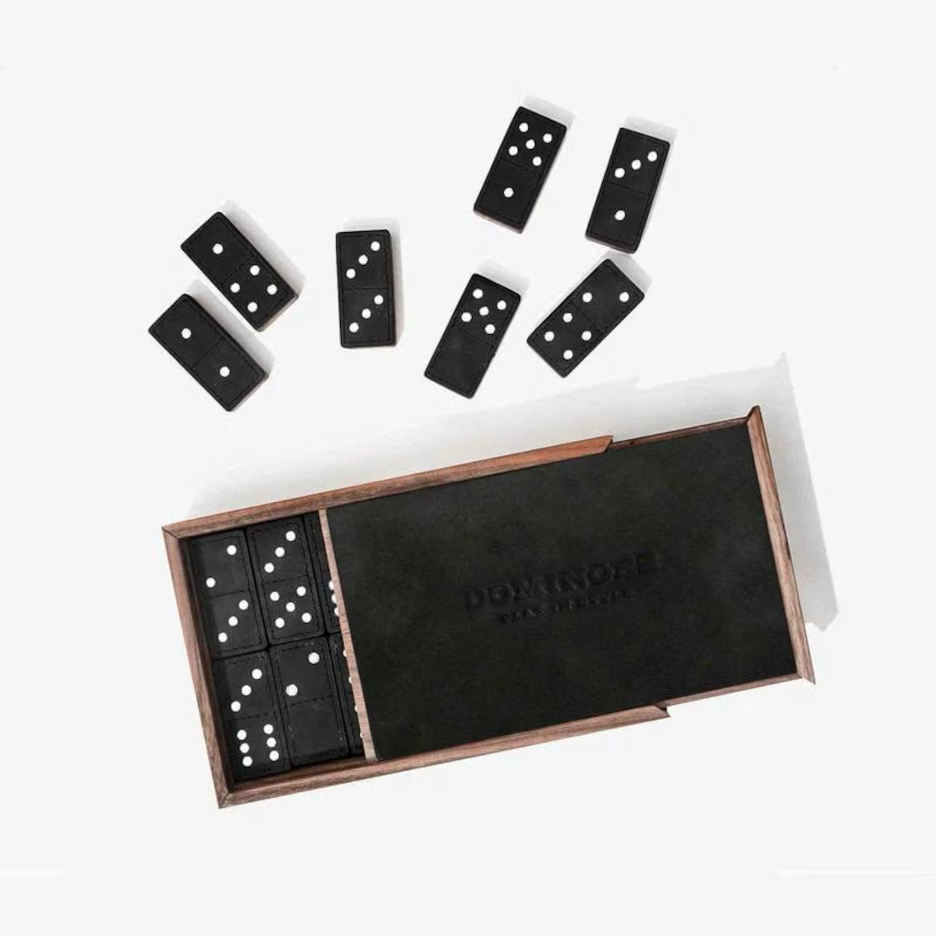 Handcrafted Leather Domino Set – Blooh