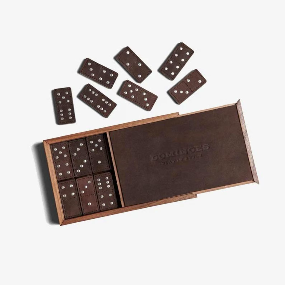 Handcrafted Leather Domino Set – Blooh