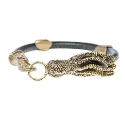 Men's Octopus Leather Bracelet