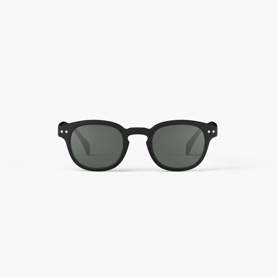 IZIPIZI SUN #C sunglasses in Black, front view