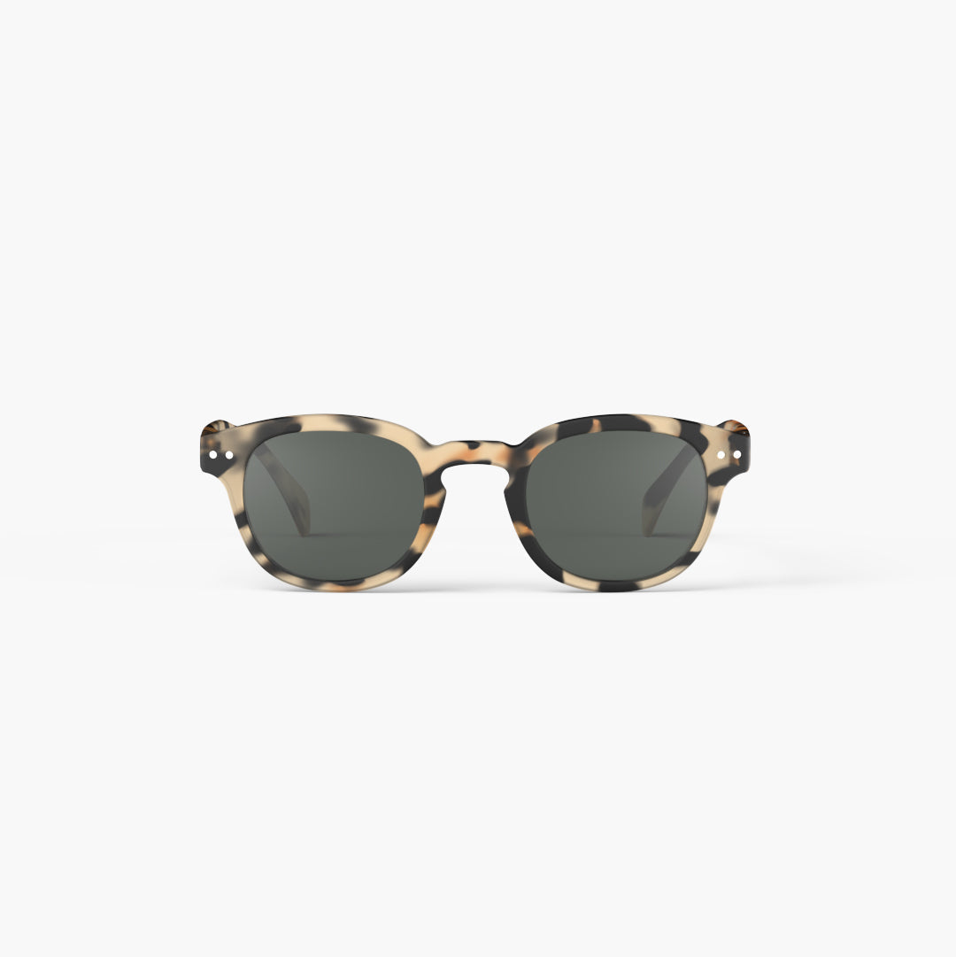 IZIPIZI SUN #C sunglasses in Light Tortoise, front view