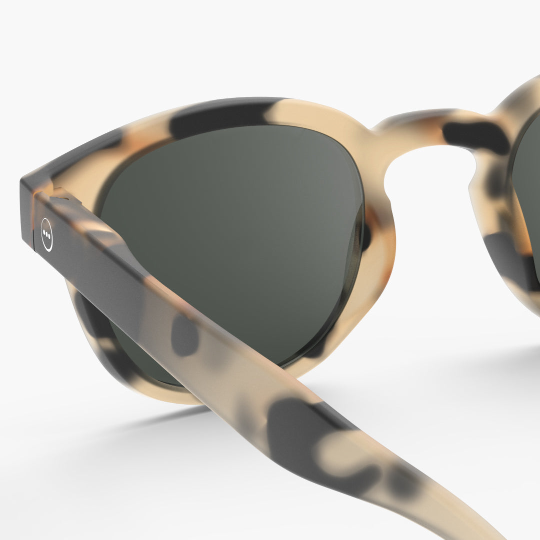 IZIPIZI SUN #C sunglasses in Light Tortoise, folded