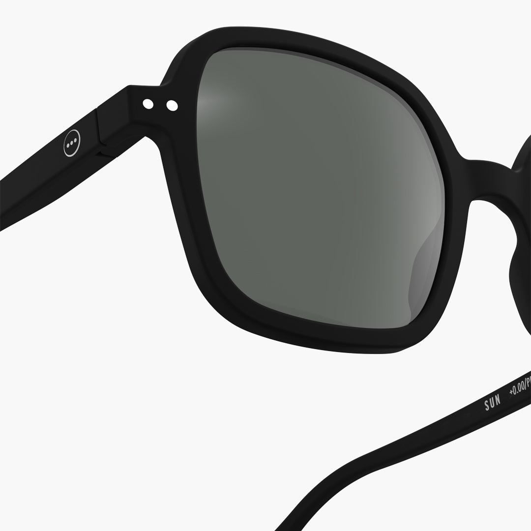 IZIPIZI SUN OFFICE sunglasses in Black, three-quarter view