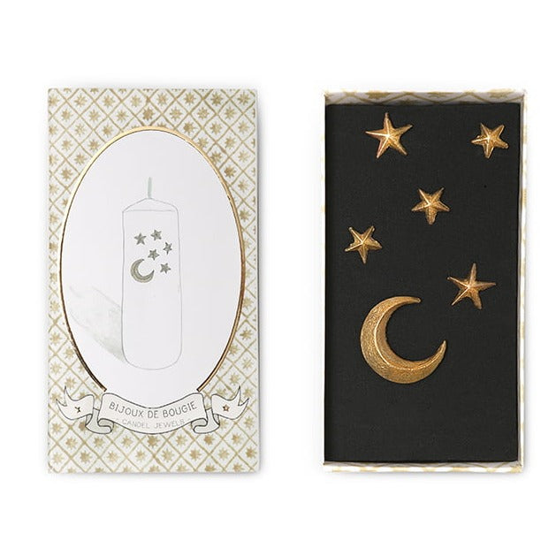 Moon & Stars Candle Jewelry Set