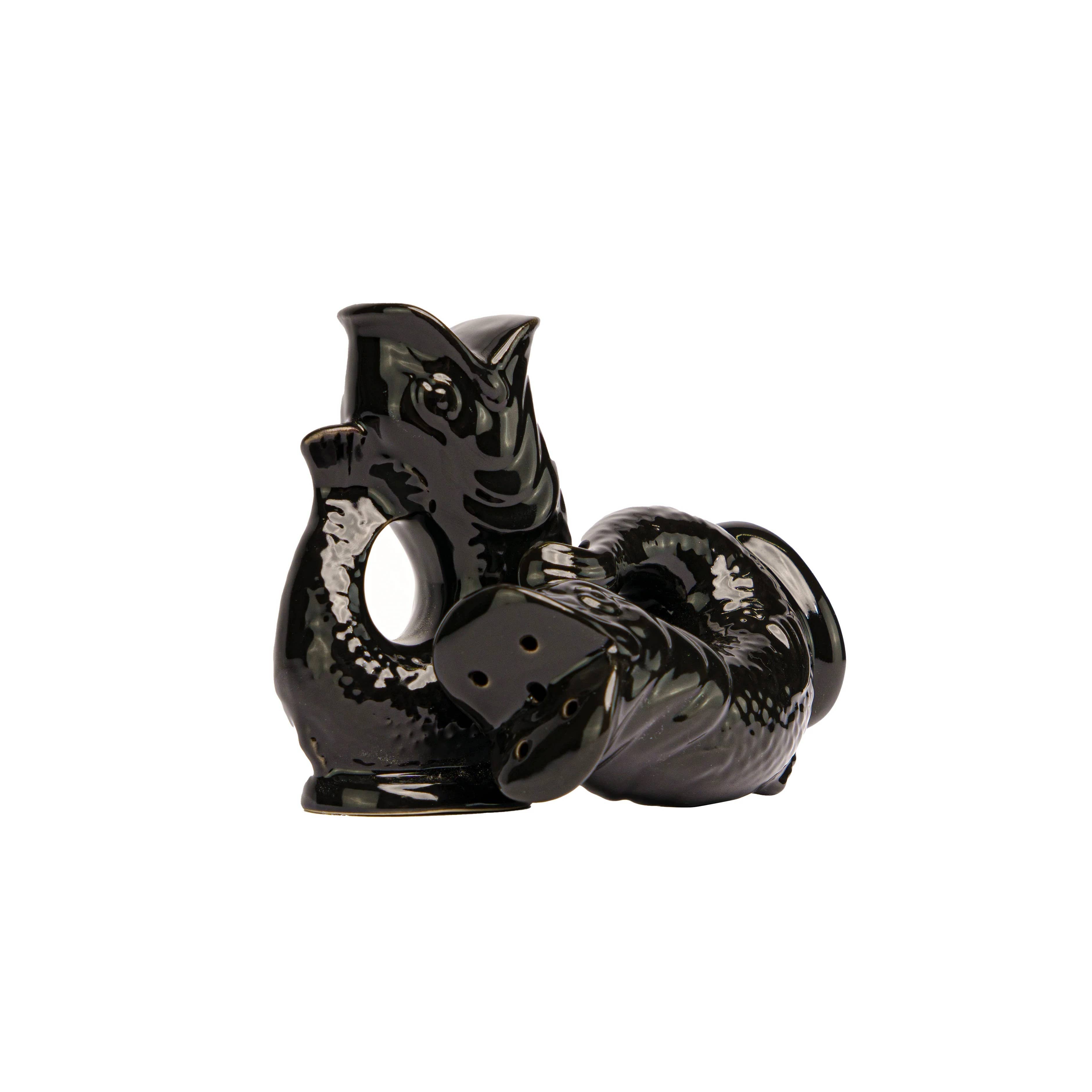 Gluggle Salt & Pepper Shakers – Black – The Original Gluggle Jug Factory