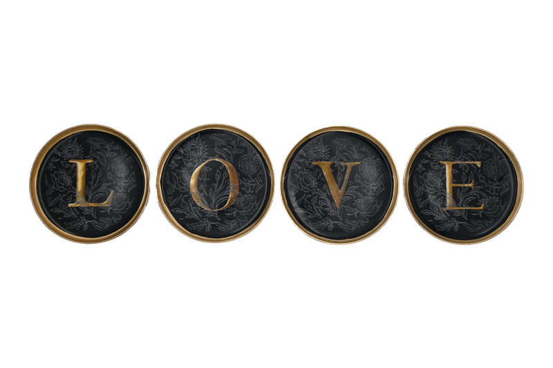 Enameled Coasters - Set of 4