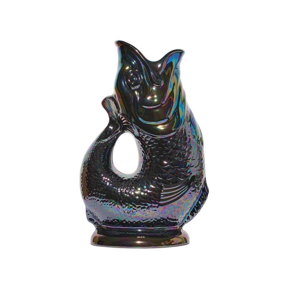 Gluggle Jug – Black Lustre – The Original Gluggle Jug Factory