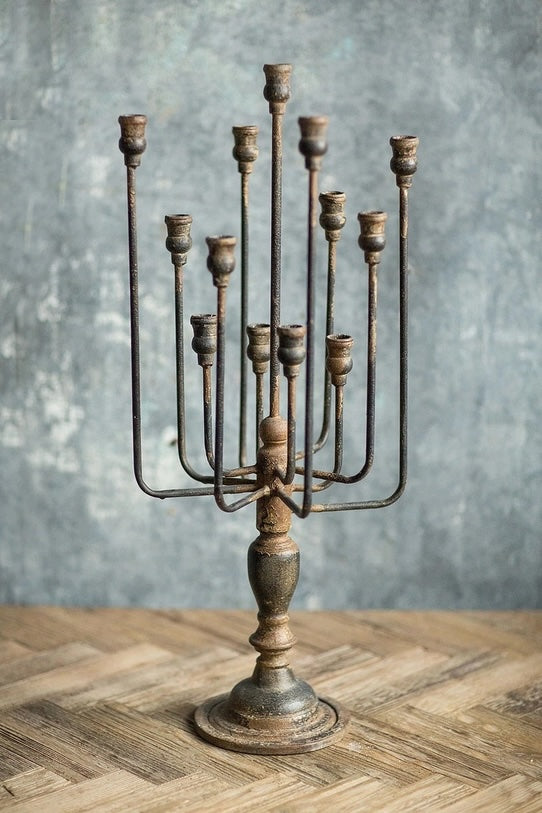 13-Candles Iron Candelabra