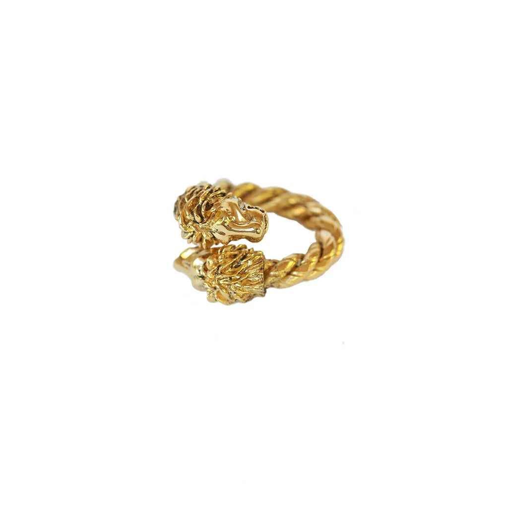 Aya Twisted Lion Ring