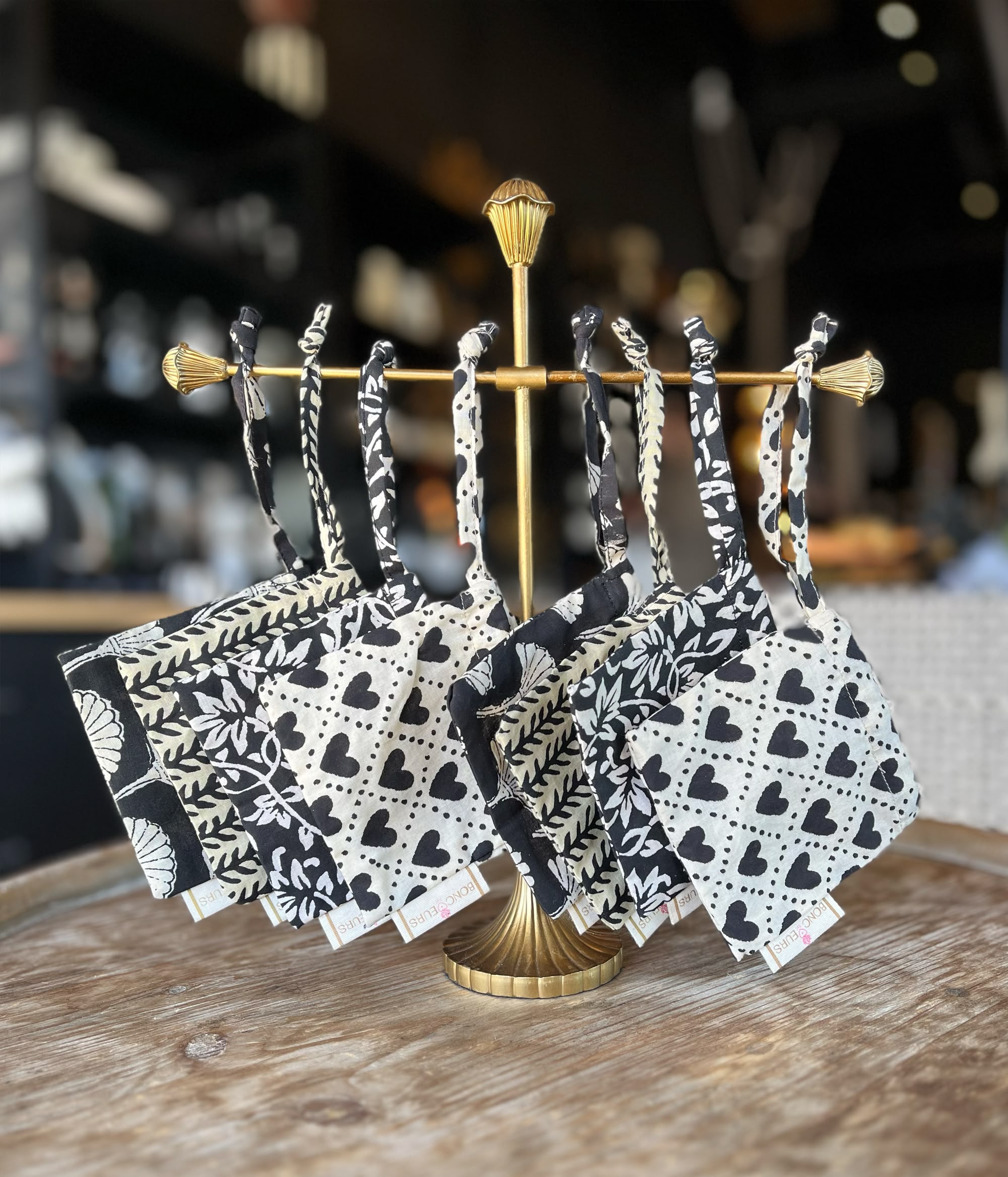 Block Printed Mini Pouches