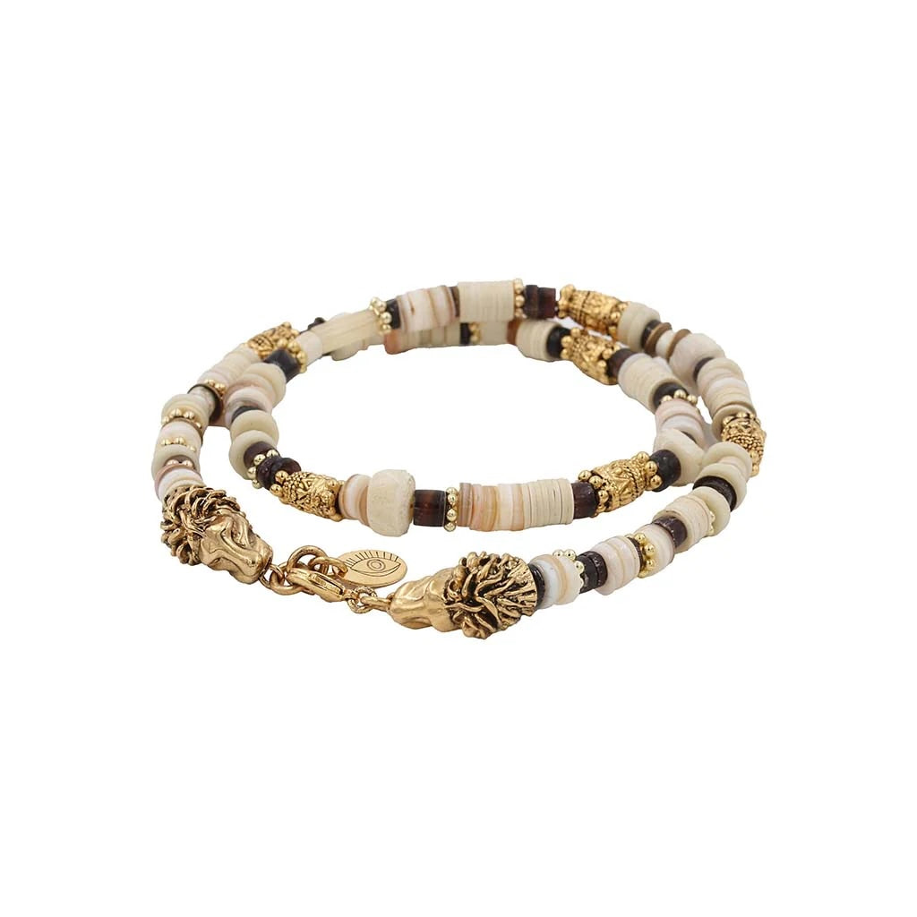 Aya Beaded Lion Necklace