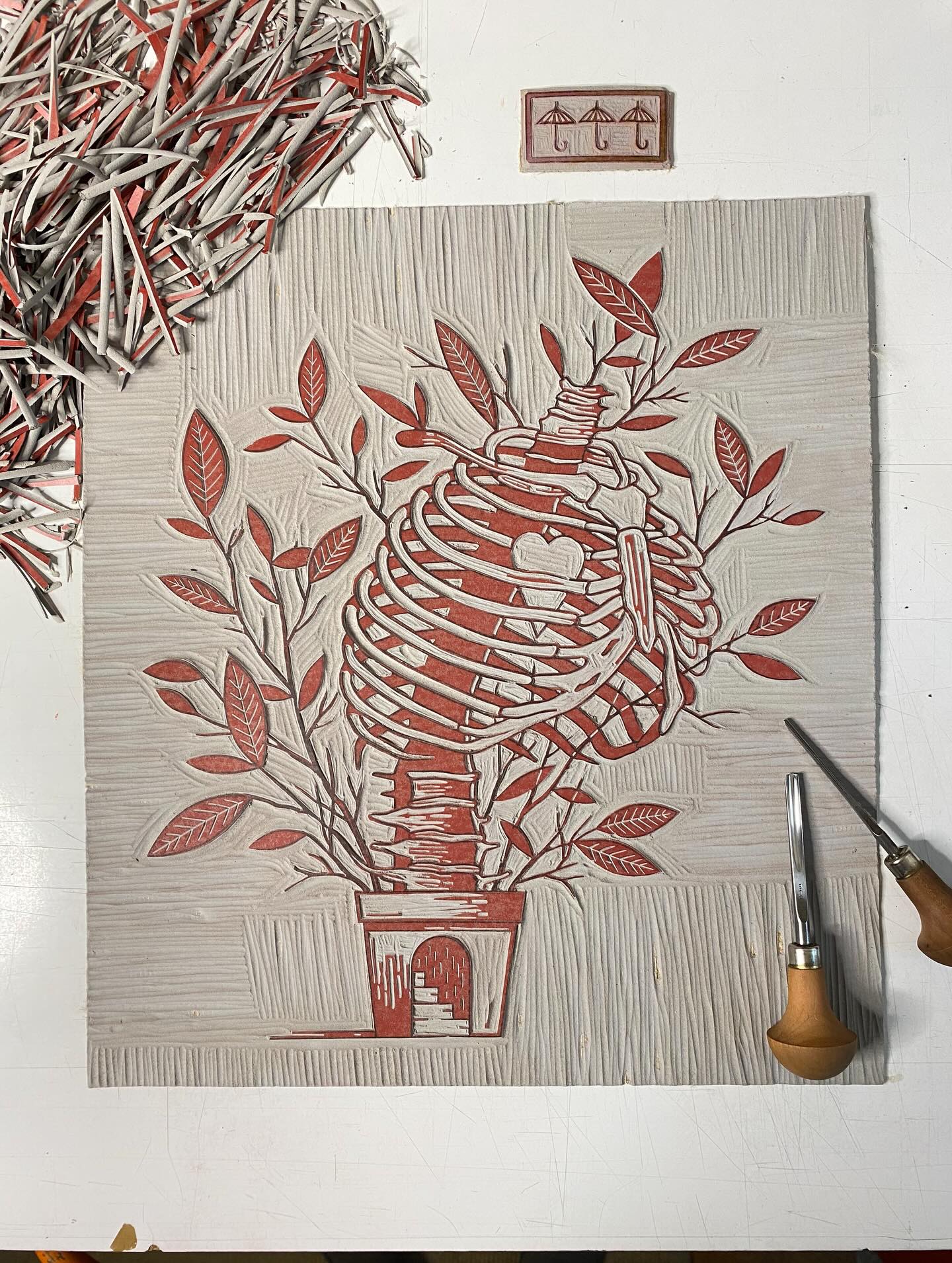 X-Large Linocut by Topsi Turby