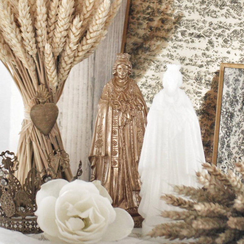 Santa Sara Wax Statuette