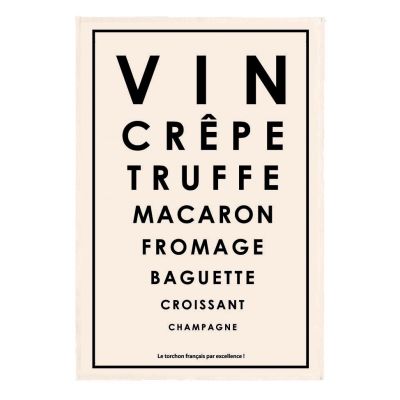 French Essentials Tea Towel