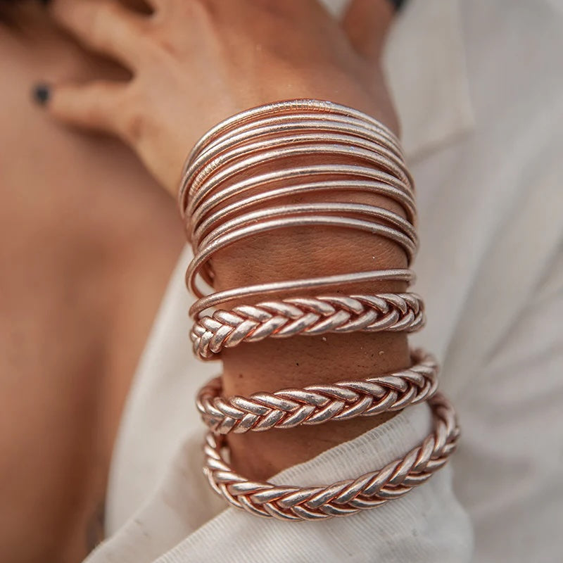 Kumali Braided Bracelet Champagne