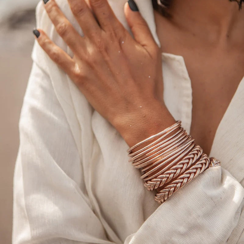 Kumali Braided Bracelet Champagne