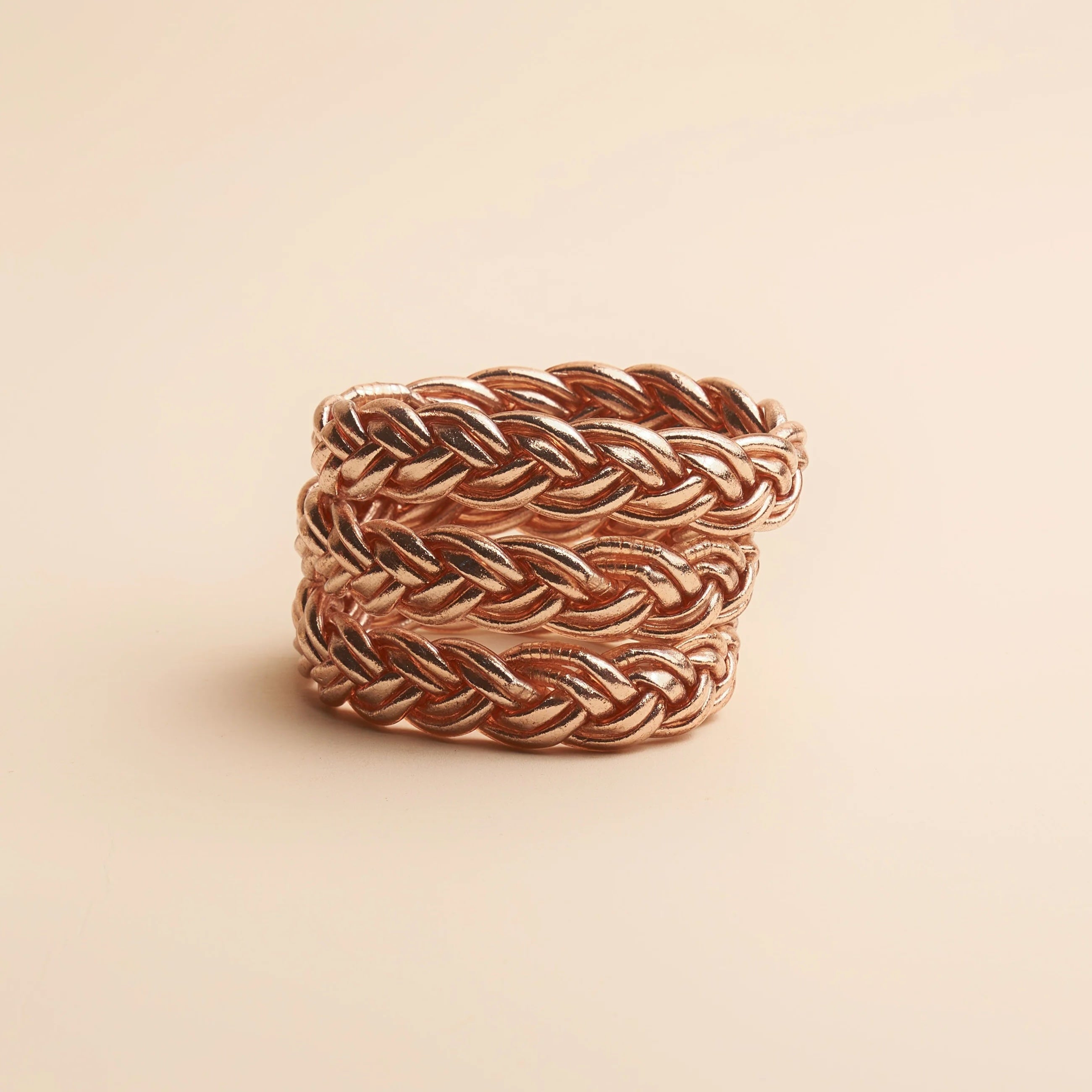 Kumali Double Braided Bracelet Champagne