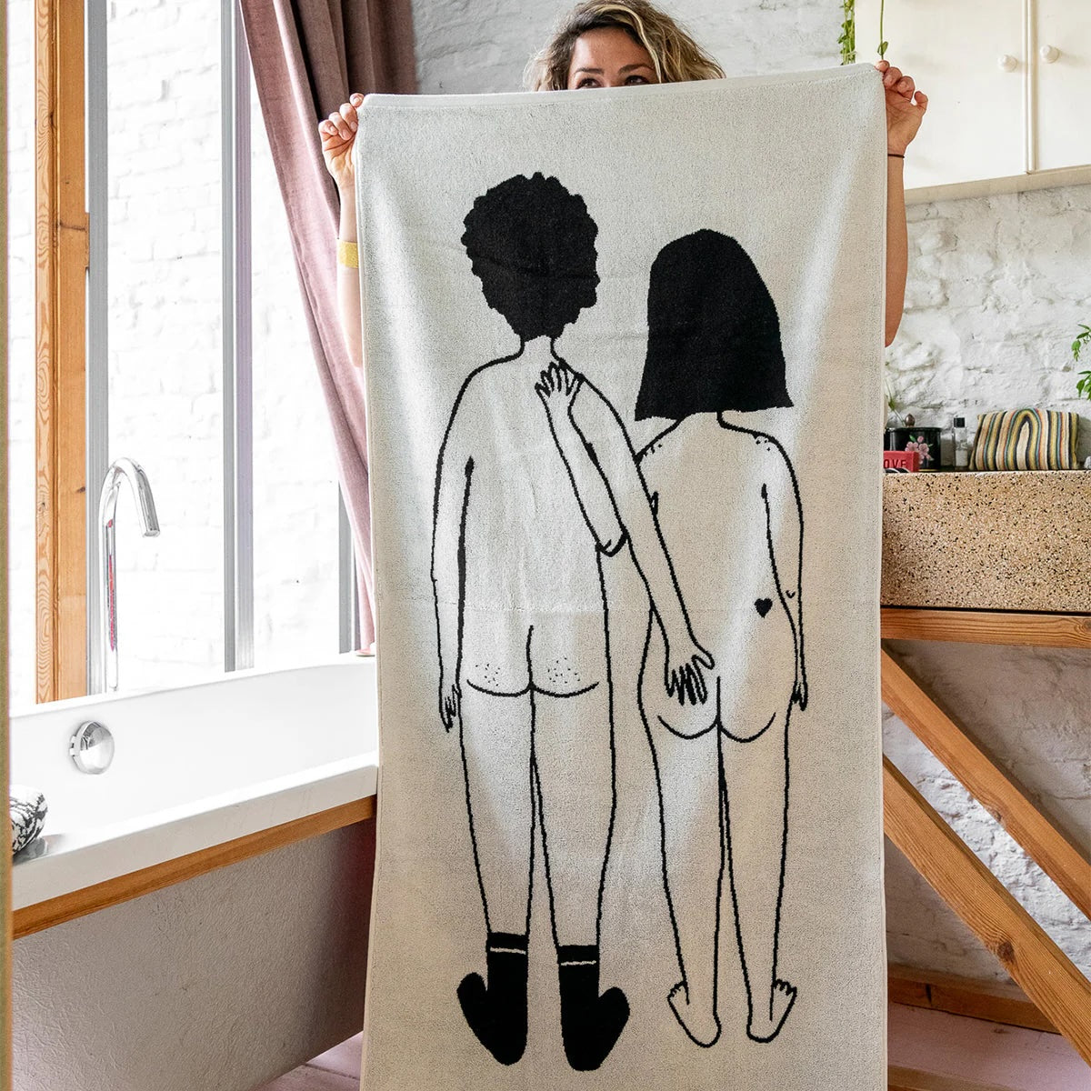 Naked People Bath Towel