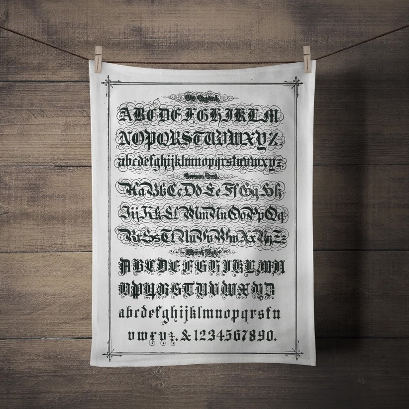 Screen Printed Tea Towel