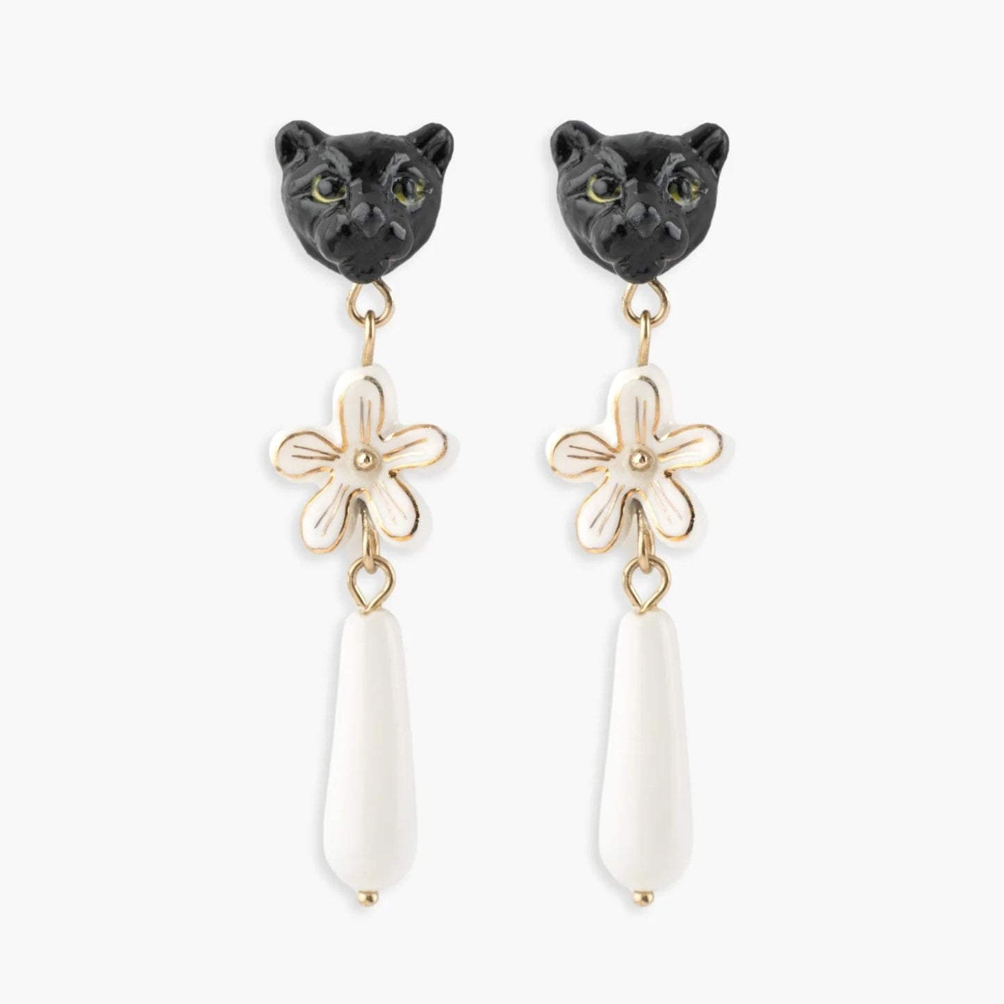 Dangling Erine Flower Stud Earrings