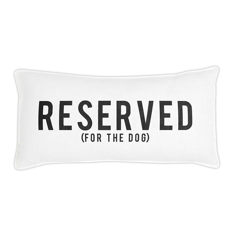 Lumbar Pillow - Reserved For the Dog