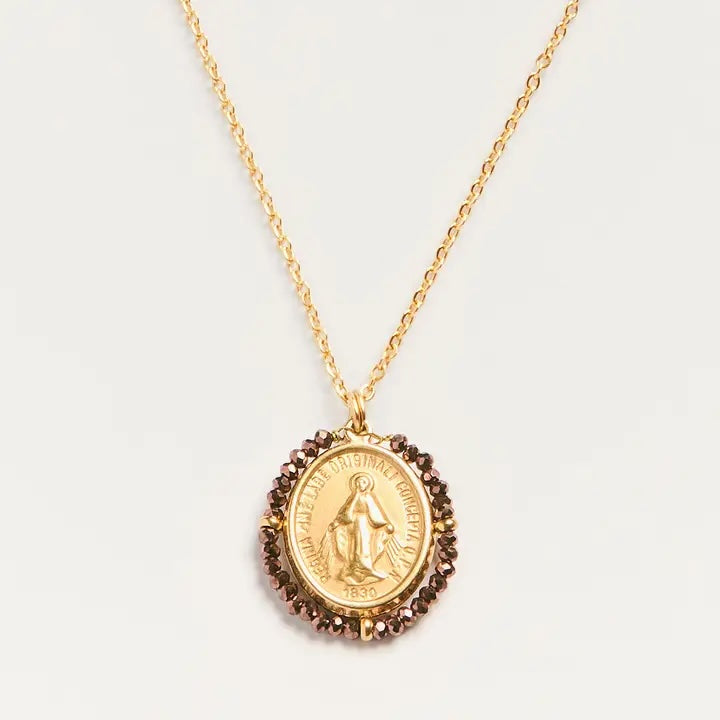 Santa Maria Medal Necklace