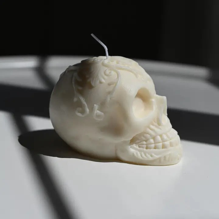 Skull Halloween Candle