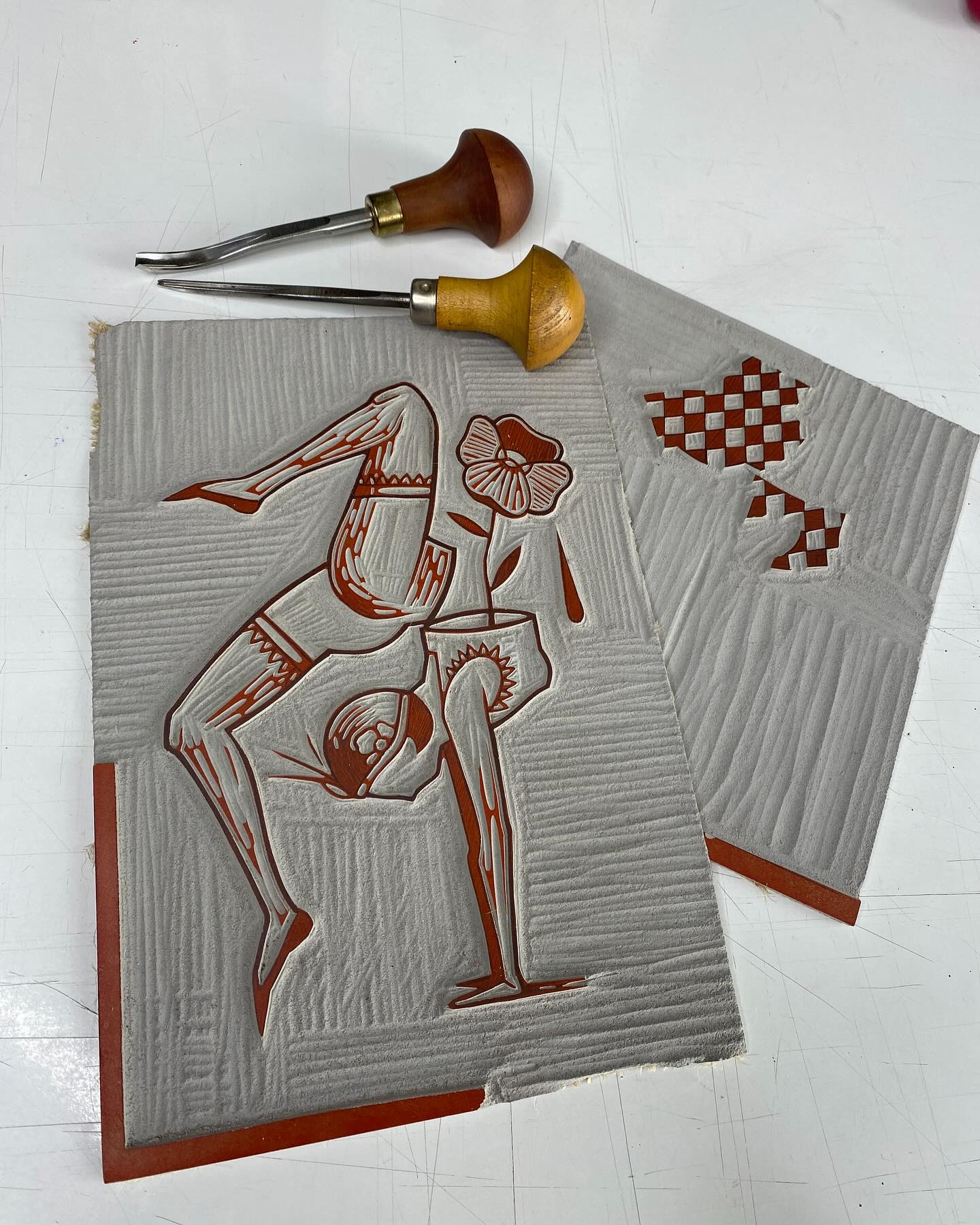 Medium Linocut by Topsi Turby