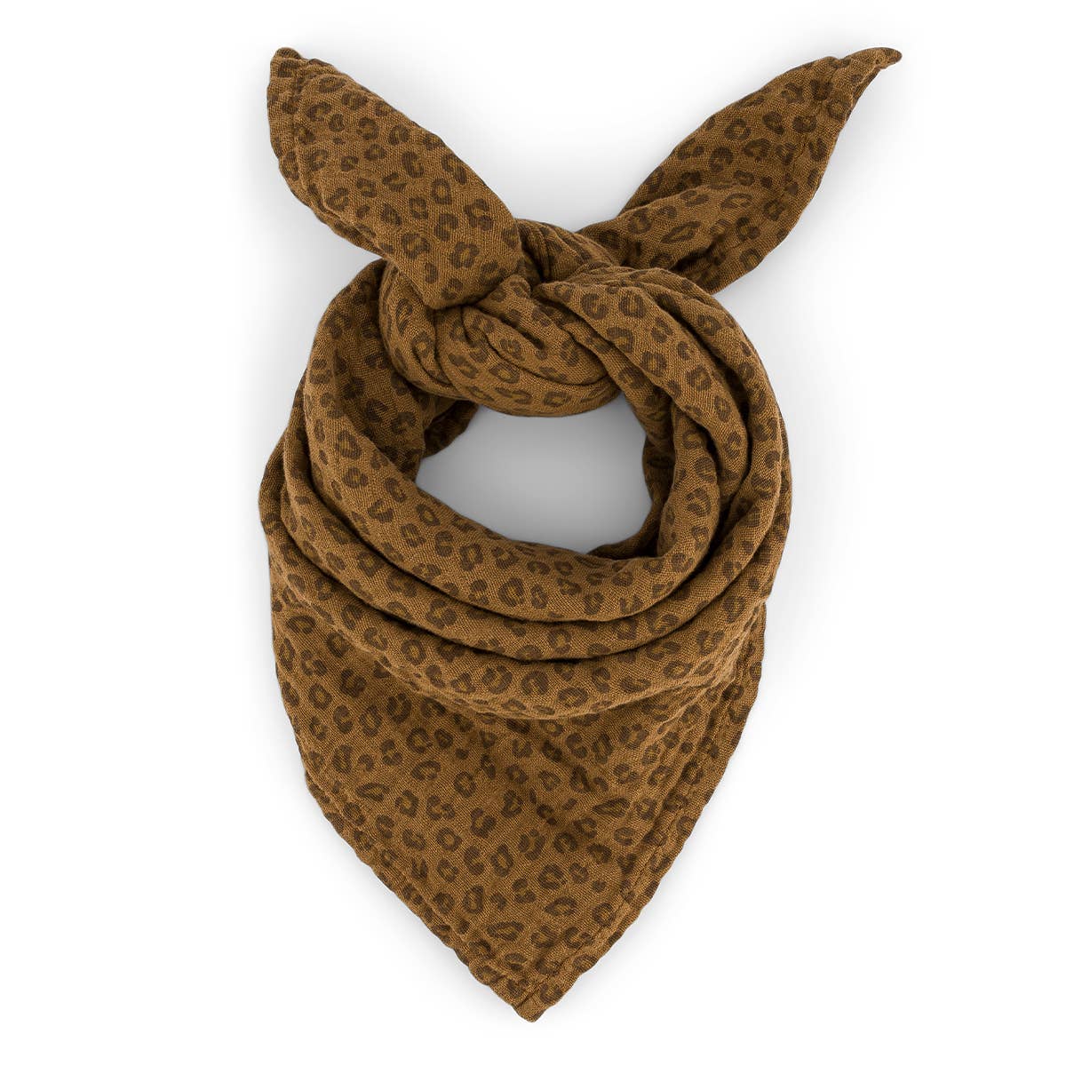Bianca Scarf Cumin – Mini Leopard – Rose in April