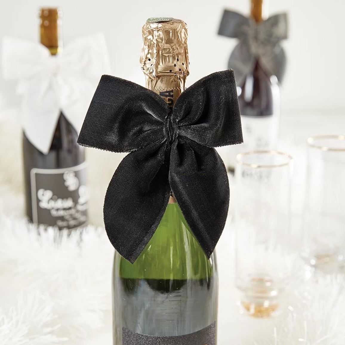 Velvet Bottle Bow