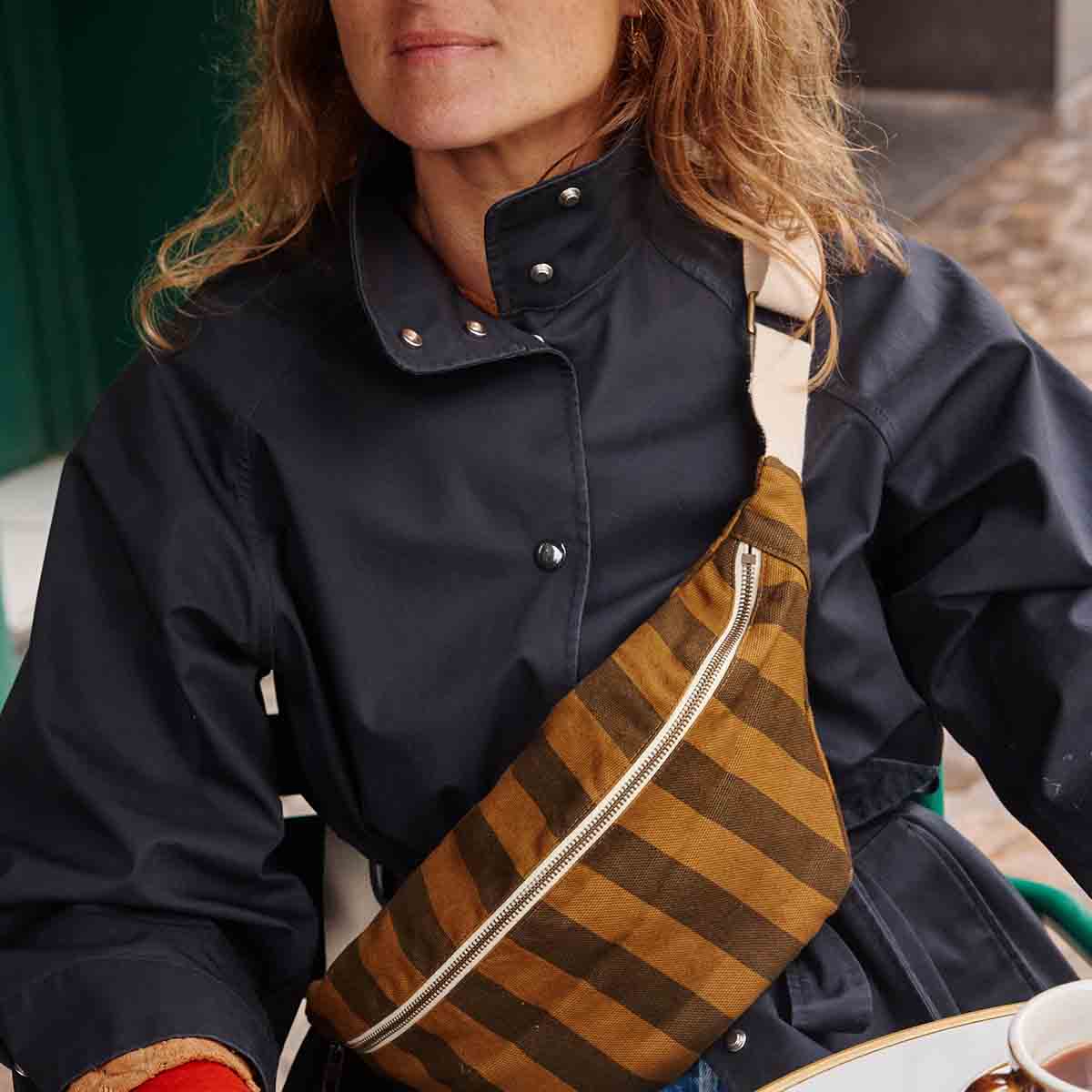 Bum Bag Cumin – Stripes – Rose in April