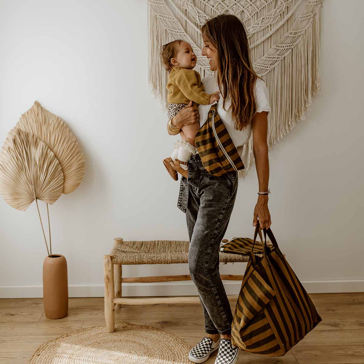 Bum Bag Cumin – Stripes – Rose in April